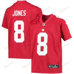 Daniel Jones New York Giants Youth Inverted Team Game Jersey - Red