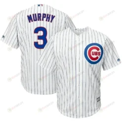 Daniel Murphy Chicago Cubs Home Official Cool Base Player Jersey - White Royal