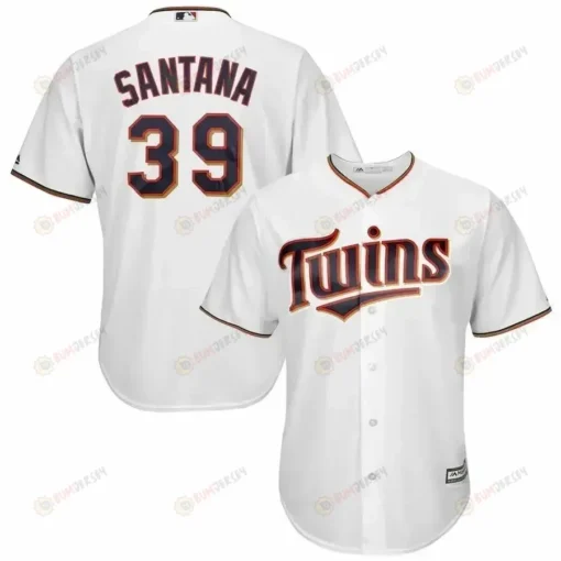 Daniel Santana Minnesota Twins Cool Base Player Jersey - White