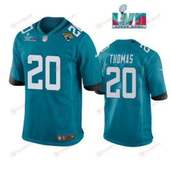 Daniel Thomas 20 Jacksonville Jaguars Super Bowl LVII Super Bowl LVII Teal Men's Jersey