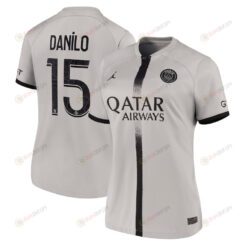 Danilo 15 Paris Saint-Germain Women 2022/23 Away Jersey - Black