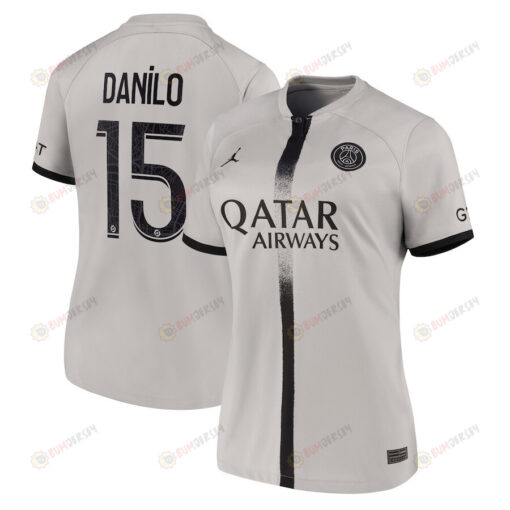 Danilo 15 Paris Saint-Germain Women 2022/23 Away Jersey - Black