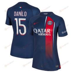 Danilo 15 Paris Saint-Germain Women 2023/24 Home Jersey - Navy