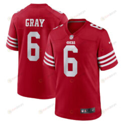 Danny Gray San Francisco 49ers Game Player Jersey - Scarlet