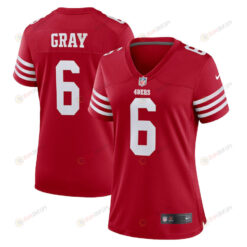 Danny Gray San Francisco 49ers Women's Game Player Jersey - Scarlet