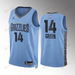 Danny Green 14 2022-23 Memphis Grizzlies Blue Statement Edition Jersey Swingman