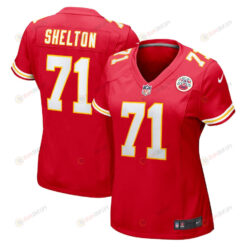 Danny Shelton 71 Kansas City Chiefs Game Women Jersey - Red