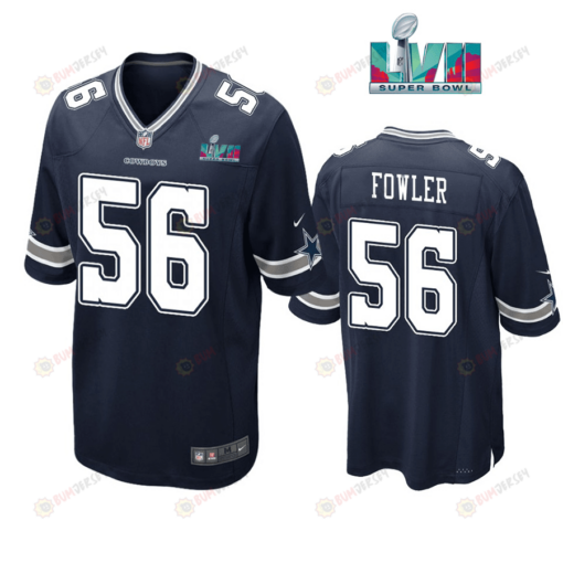 Dante Fowler Jr. 56 Dallas Cowboys Super Bowl LVII Super Bowl LVII Navy Men's Jersey