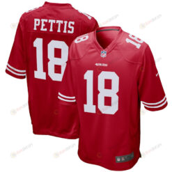 Dante Pettis 18 San Francisco 49ers Player Game Jersey - Scarlet