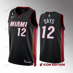 Darius Days 12 2022-23 Miami Heat Red Icon Edition Jersey Swingman