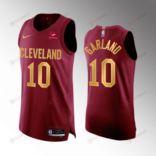 Darius Garland 10 2022-23 Cavaliers Icon Edition Jersey Wine