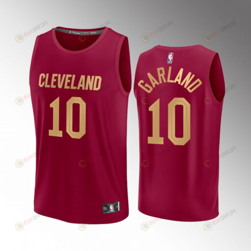 Darius Garland 10 Cavaliers Wine Jersey Fast Break Fast Break 2022-23 Icon