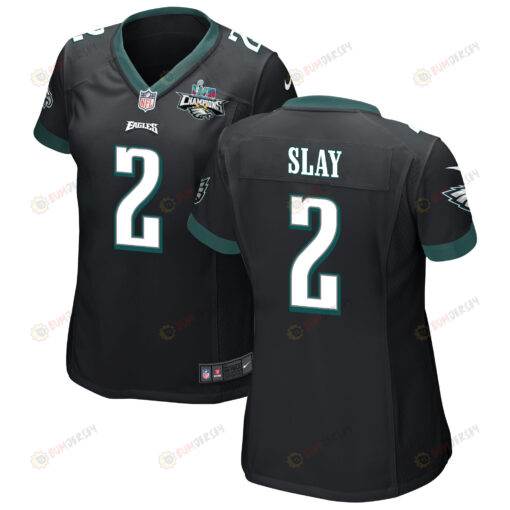 Darius Slay 2 Philadelphia Eagles Super Bowl LVII Champions 2 Stars WoMen's Jersey - Black