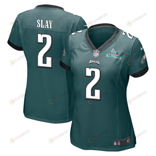 Darius Slay 2 Philadelphia Eagles Super Bowl LVII Champions WoMen's Jersey - Midnight Green