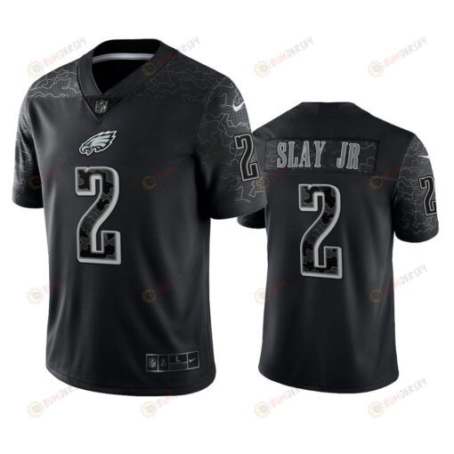 Darius Slay Jr 2 Philadelphia Eagles Black Reflective Limited Jersey - Men