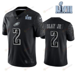 Darius Slay Jr 2 Philadelphia Eagles Super Bowl LVII Reflective Limited Jersey