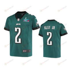 Darius Slay Jr 2 Philadelphia Eagles Youth Super Bowl LVII Game Jersey - Green