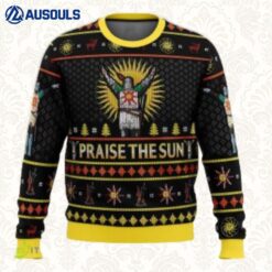 Dark Souls Praise The Sun Ugly Sweaters For Men Women Unisex