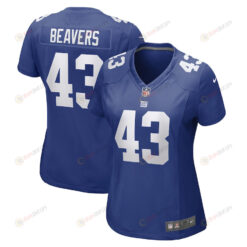 Darrian Beavers New York Giants Women's Game Player Jersey - Royal