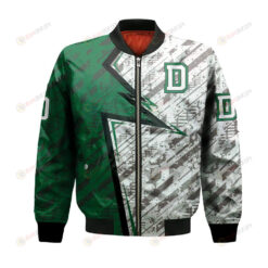 Dartmouth Big Green Bomber Jacket 3D Printed Abstract Pattern Sport