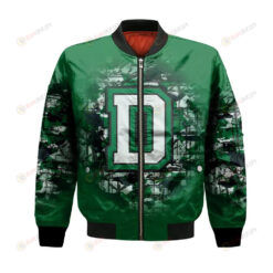 Dartmouth Big Green Bomber Jacket 3D Printed Camouflage Vintage