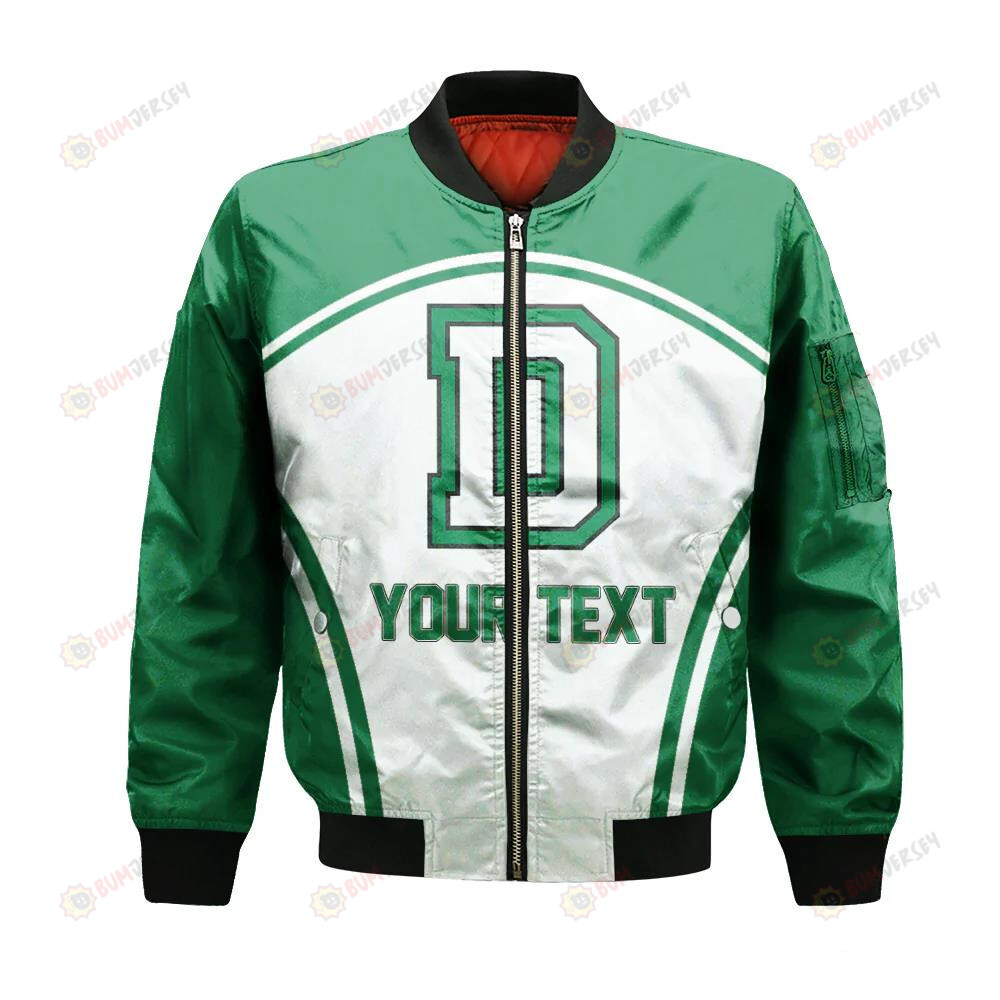 Dartmouth Big Green Bomber Jacket 3D Printed Curve Style Sport