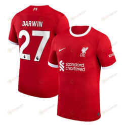 Darwin N??ez 27 Liverpool 2023/24 Home Youth Jersey - Red