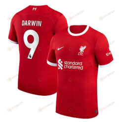 Darwin N??ez 9 Liverpool 2023/24 Home Men Jersey - Red