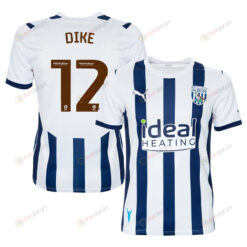 Daryl Dike 12 West Bromwich Albion FC 2023/24 Home Men Jersey - White