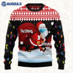 Dashing Through The Corona Ugly Sweaters For Men Women Unisex