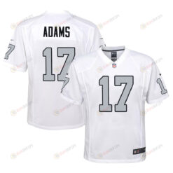 Davante Adams 17 Las Vegas Raiders Alternate Game Youth Jersey - White Jersey