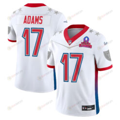 Davante Adams 17 Las Vegas Raiders Pro Bowl 2023 Patch Men Jersey - White