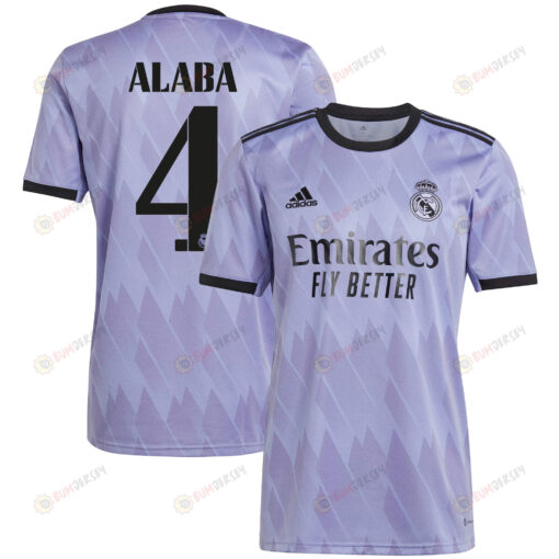 David Alaba 4 Real Madrid 2022/23 Away Men Jersey - Purple