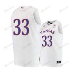 David McCormack 33 Kansas Jayhawks Basketball Men Jersey - White