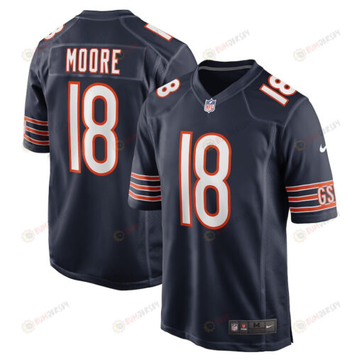 David Moore Chicago Bears Game Player Jersey - Navy