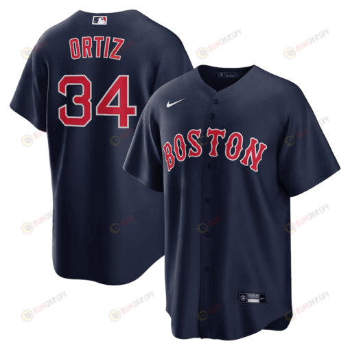 David Ortiz 34 Boston Red Sox Alternate Men Jersey - Navy