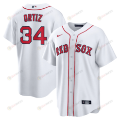 David Ortiz 34 Boston Red Sox Home Men Jersey - White