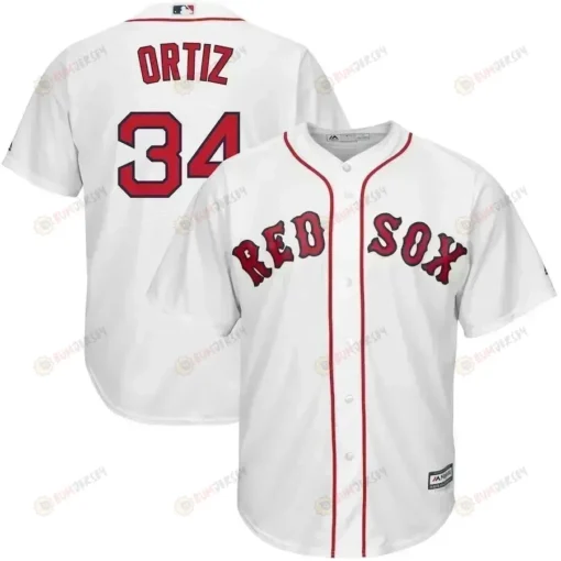 David Ortiz Boston Red Sox Home Official Cool Base Player Jersey - White