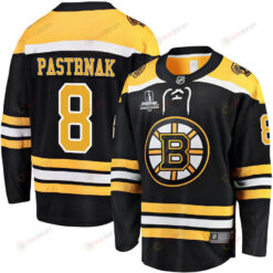 David Pastrnak 8 Boston Bruins Stanley Cup 2023 Playoffs Patch Home Breakaway Men Jersey - Black
