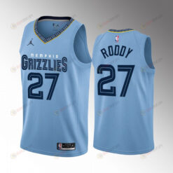 David Roddy 27 2022-23 Memphis Grizzlies Blue City Edition Jersey