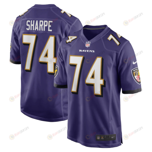 David Sharpe Baltimore Ravens Game Player Jersey - Purple