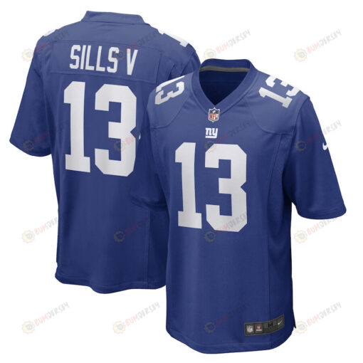 David Sills V New York Giants Game Player Jersey - Royal