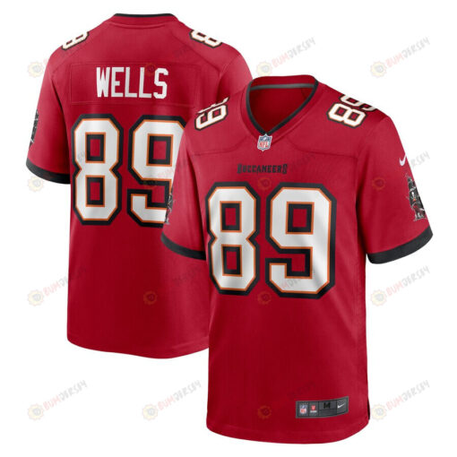 David Wells 89 Tampa Bay Buccaneers Home Game Player Jersey - Red