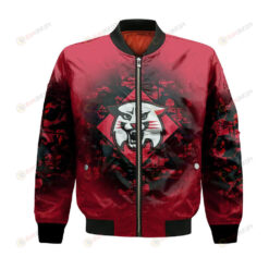 Davidson Wildcats Bomber Jacket 3D Printed Camouflage Vintage