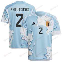 Davina Philtjens 2 Belgium 2023 National Team Away Youth Jersey