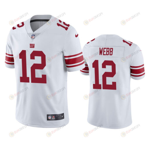 Davis Webb 12 New York Giants White Vapor Limited Jersey