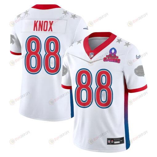 Dawson Knox 88 Buffalo Bills Pro Bowl 2023 Patch Men Jersey - White