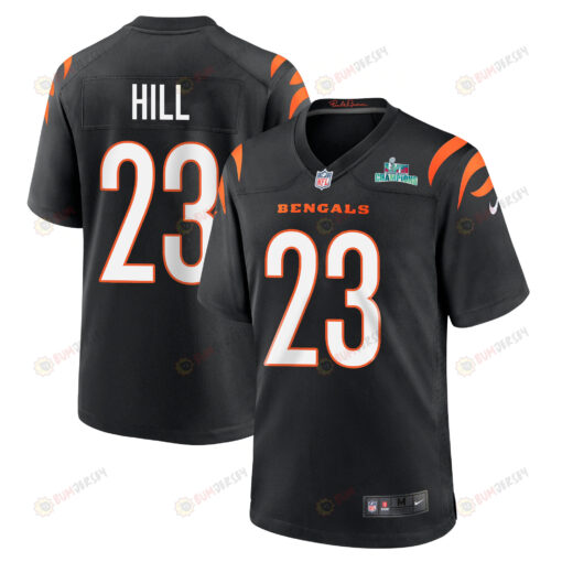 Dax Hill 23 Cincinnati Bengals Super Bowl LVII Champions Men's Jersey - Black