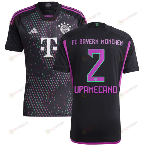 Dayot Upamecano 2 Bayern Munich 2023/24 Away Men Jersey - Black