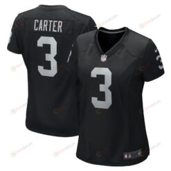 DeAndre Carter 3 Las Vegas Raiders Women's Game Player Jersey - Black